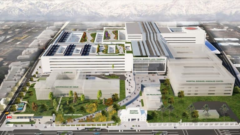 Maqueta digital del proyecto del nuevo Hospital Barros Luco Trudeau